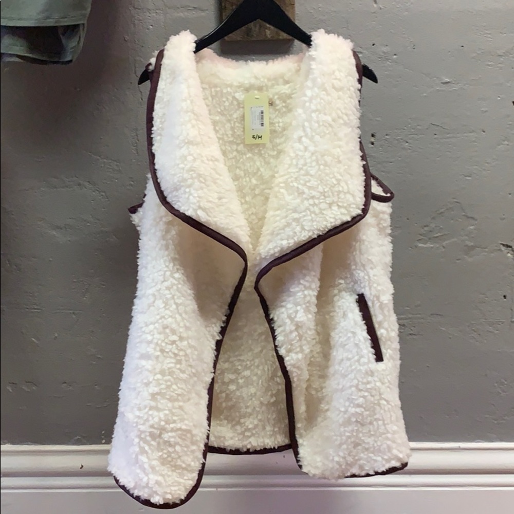Ivory Sherpa Vest